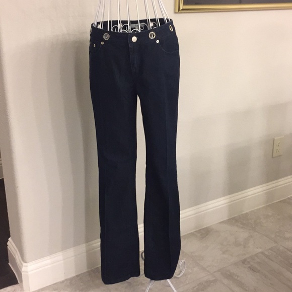 Boston Proper Denim - Boston Proper Dark Denim Trouser Jeans, Size 6 EUC